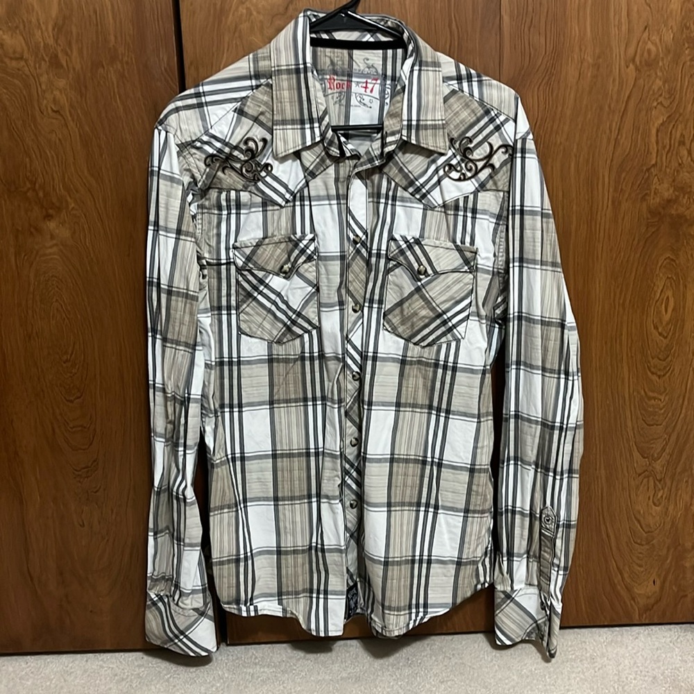 Rock 47 Button-up Shirt, Size Large